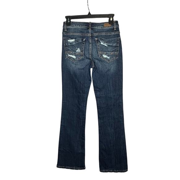 BKE Women's Stella Mid Rise Slim Fit Boot Cut Western Denim Jeans Size 26 x 31.5 - Picture 2 of 11